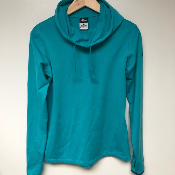 Nike Tops - | Nike | dri-fit cowl neck hoodie. Size M.